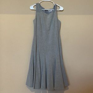 Calvin Klein Sleeveless Grey Midi Dress